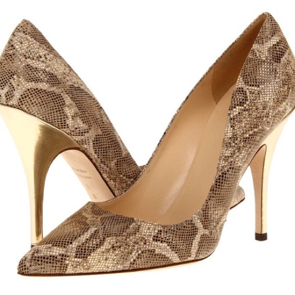 kate spade Shoes - Kate Spade Licorice Pumps - Honey Boa Print 9.5